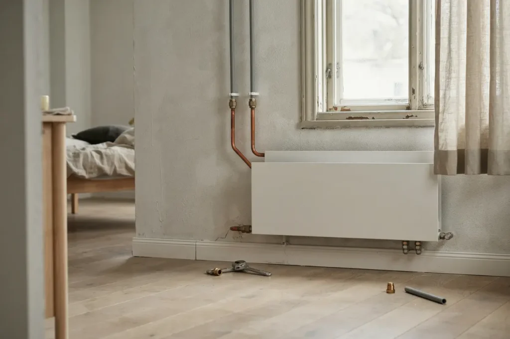 installera vattenburet element och fels ka elementproblem